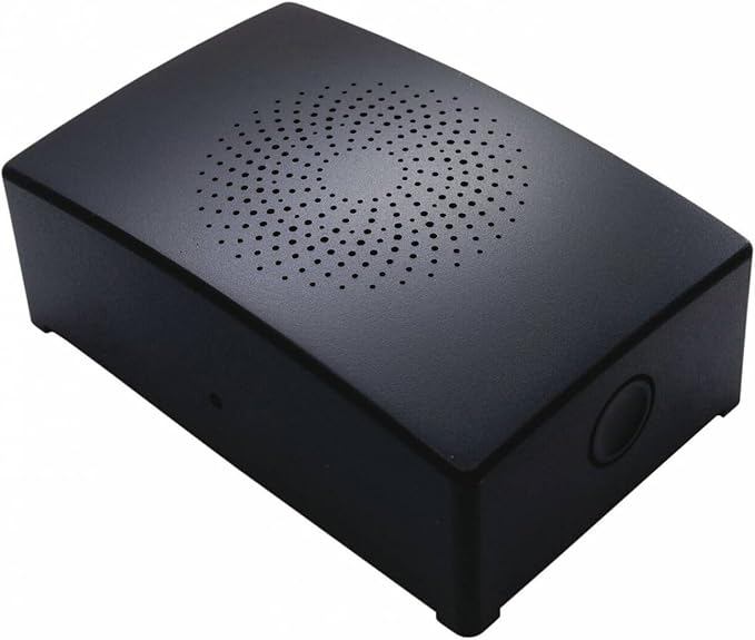 Detector Linnepe TriGasAlarm con anillo LED iluminado protegiendo el interior de una furgoneta camperizada