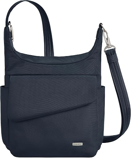 Bolsa Travelon Anti-Theft Classic con detalle de los mosquetones